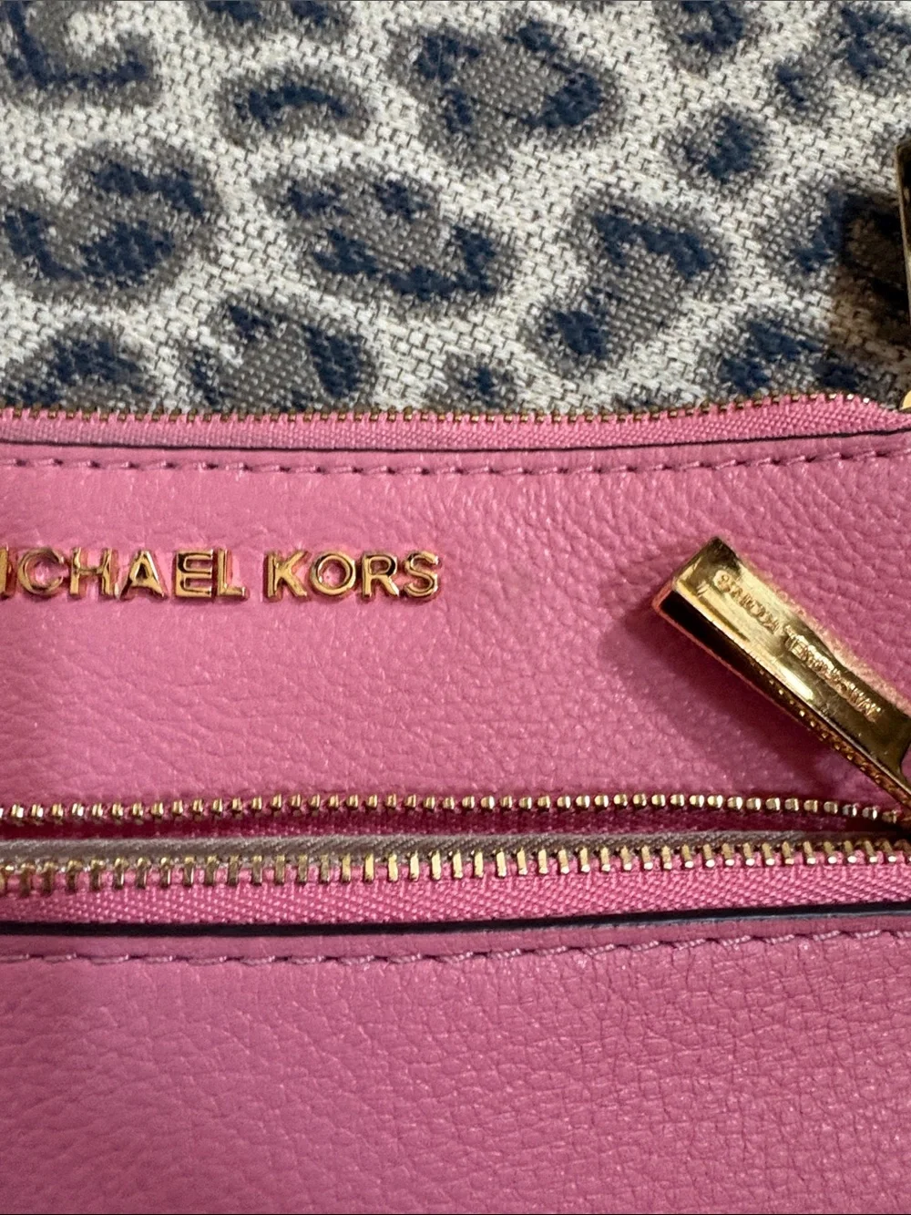 Michael Kors Pink Pebbled Leather Crossbody Purse